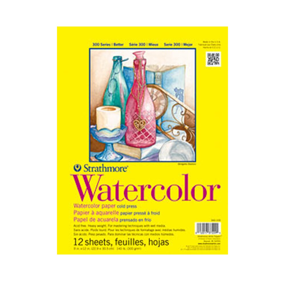 Strathmore, Watercolor, Art & School, 140#, HB, 12 sheet, 79256